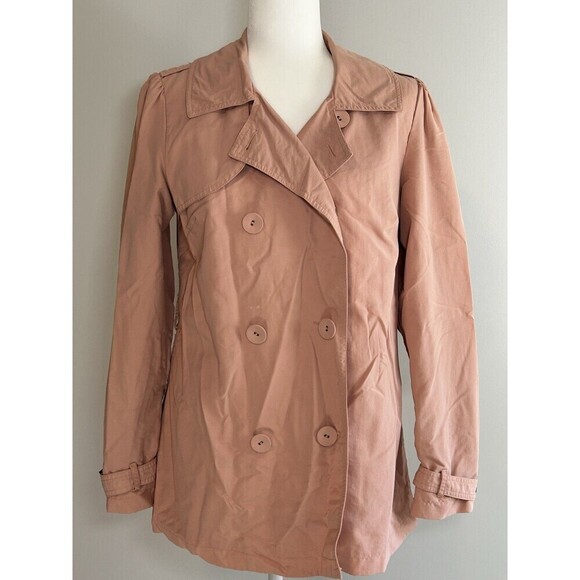 Forever 21 Light Pink Trench Coat Size Medium - Picture 1 of 11
